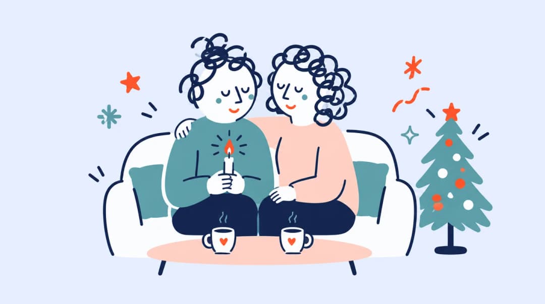 Święta w żałobie - jak rozmawiać i wspierać osobę w żałobie? - ilustracja