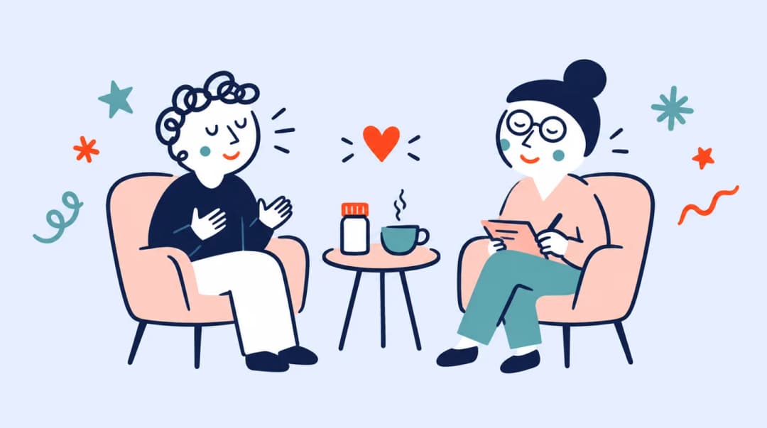 Między tabletką a rozmową: gdzie kończy się rola leków, a zaczyna siła relacji terapeutycznej? - ilustracja