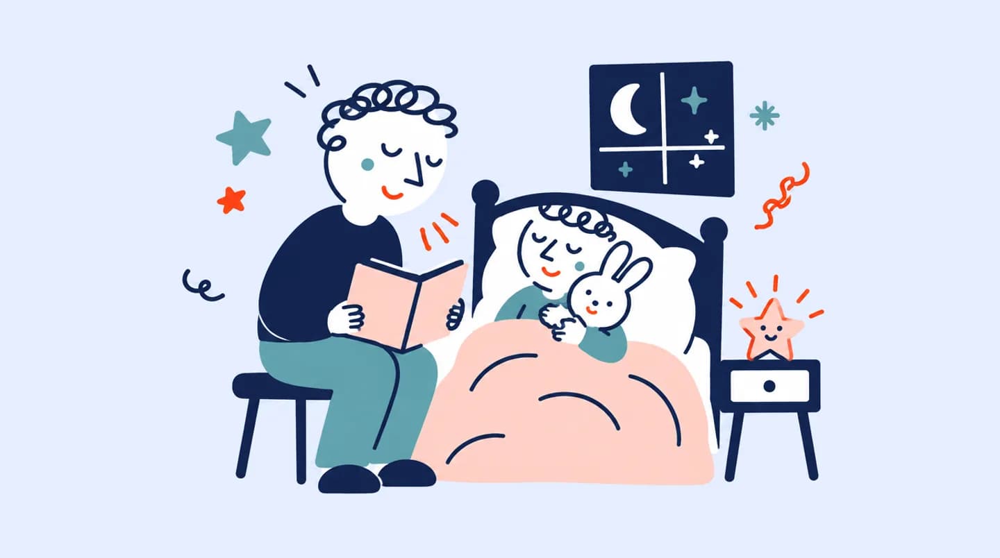 Lęki nocne wśród dzieci. Trudności z zaśnięciem oraz przebudzaniem się w nocy - ilustracja